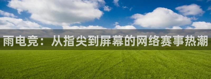 雷火电竞审核多长时间：雨电竞：从指尖到屏幕的网络赛事热潮